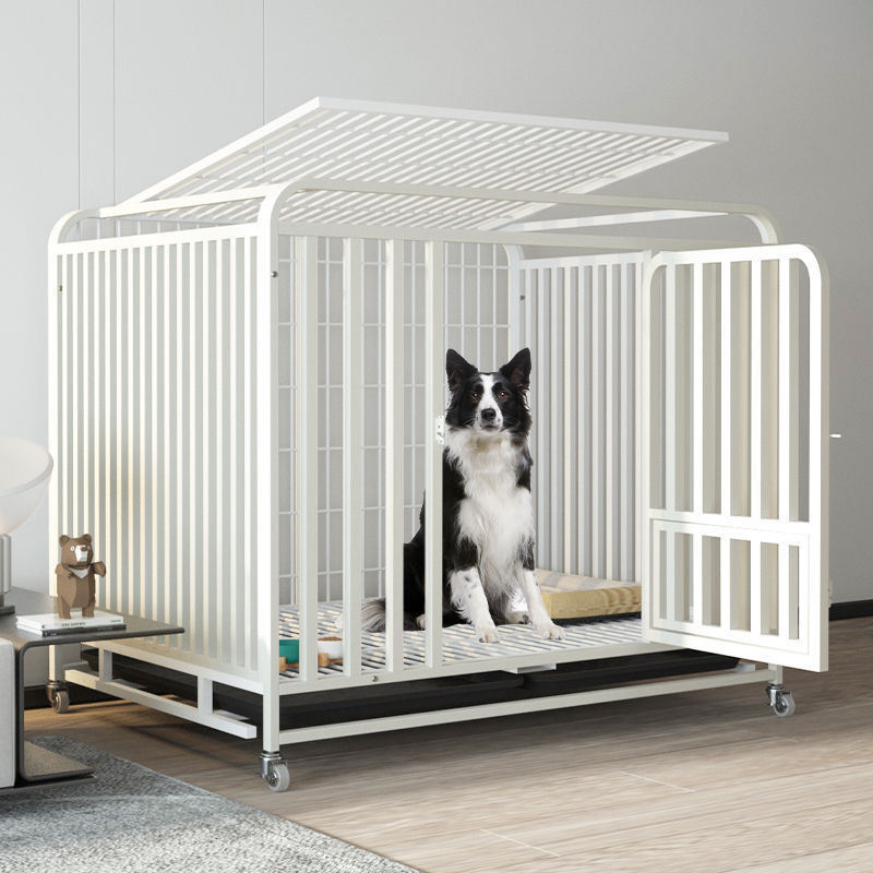 狗笼子室内大型犬中型加粗方管厕所边牧家用六面金毛拉布拉多|undefined
