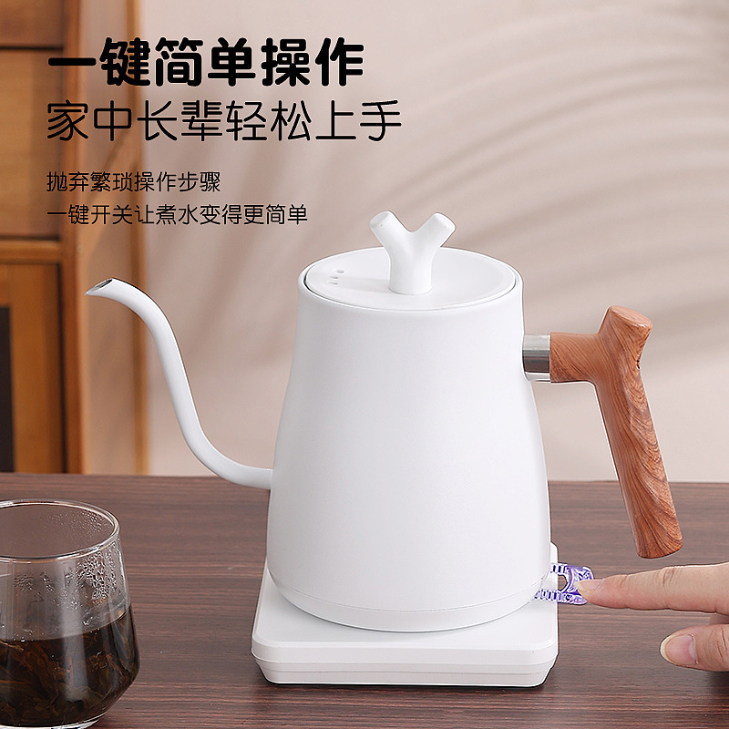 天鹅颈电热水壶不锈钢冲茶壶长嘴咖啡壶电热水壶 Electric Kettle