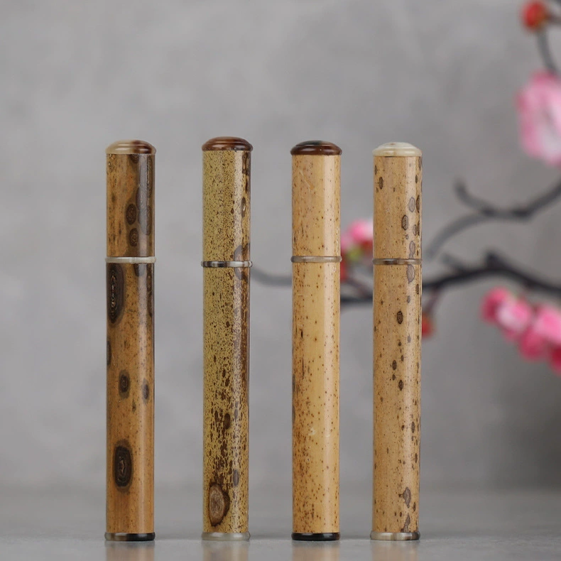 Hule Muer бамбуковый инкрустированный рог с ладаном длинная курительная трубка резьба трубка сандаловое дерево бочка бамбук изделия из дерева оптом