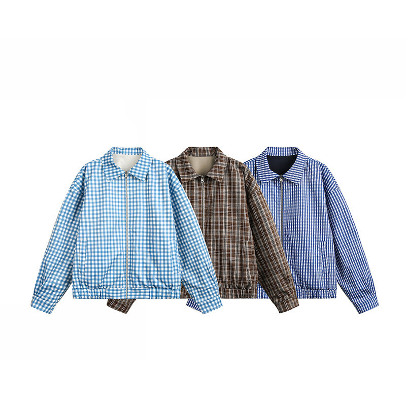 Double-sided spring retro jacket for men and women