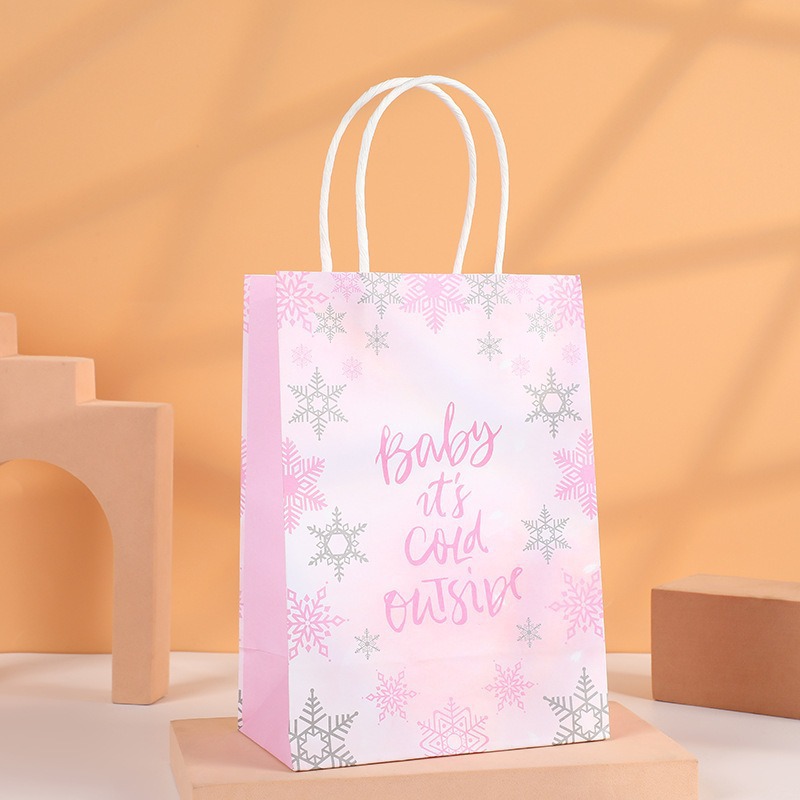 Bolsas de regalo de cumpleaños, bolsas de cartón cartón, bolsas de embalaje para llevar, bolsas de embalaje de regalo de fiesta para niños, bolsas de mano