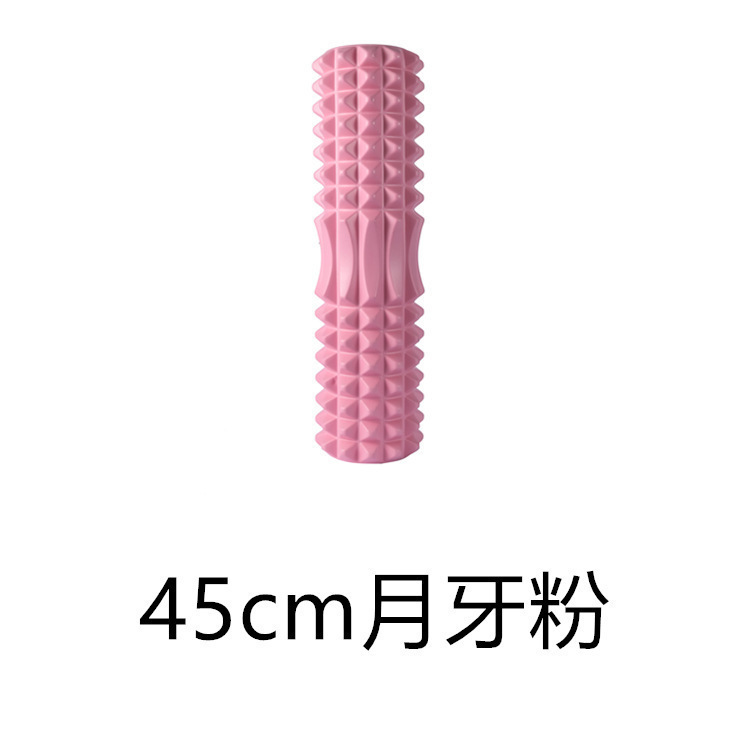泡沫轴实心狼牙棒月牙款瑜伽柱专业瘦腿神器滚轴肌肉放松健身器材|undefined