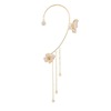 Fashionable ear clips with tassels, flowered, french style, simple and elegant design, no pierced ears