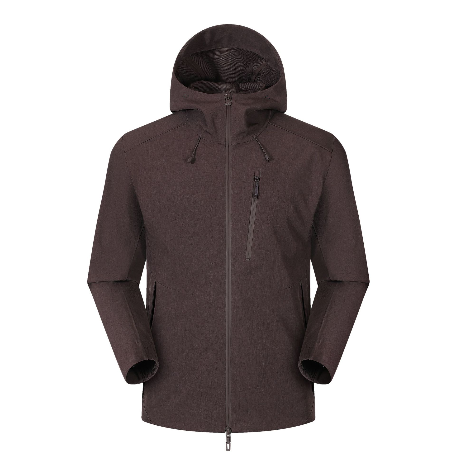 Chaqueta Impermeable con Capucha para Exteriores de Poliéster, A prueba de viento, para Senderismo y Montañismo