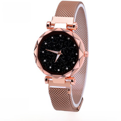 Fashionable starry sky quartz watch wholesale for lazy ladies' watches with magnet 