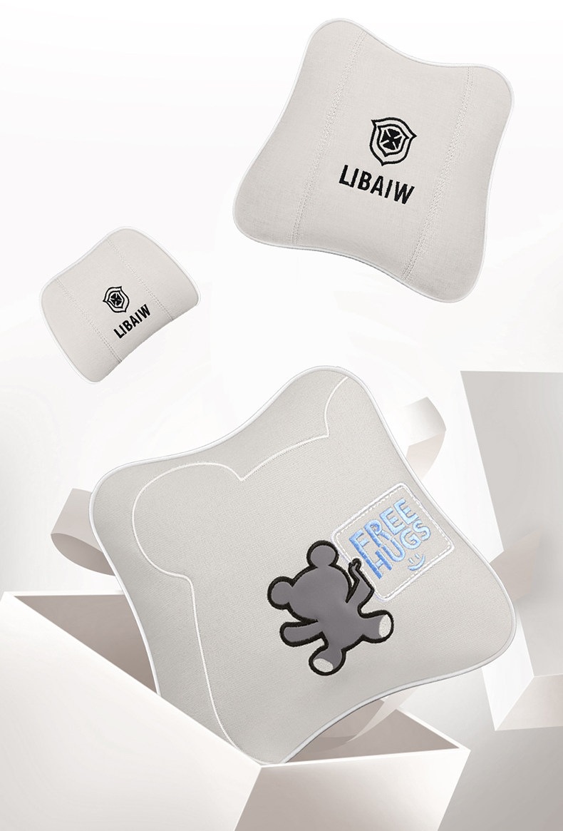 Car Seat Cushion, All-Inclusive, Suitable for All Seasons, Pure Linen Seat Cover, Fully Surrounded by Cotton and Linen Fabric, Cartoon Seat Cover