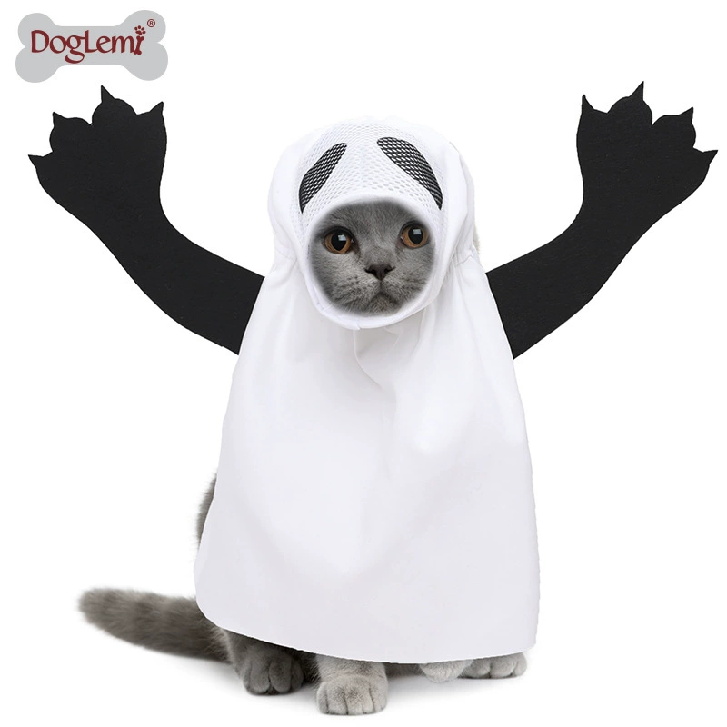 Трансграничный костюм для домашних животных Хэллоуин призрак универсальный костюм костюм для домашних животных Рождественский костюм для собак-призраков
