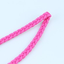 多尺寸涤纶低弹丝绳环保三股辫子绳 服装辅料偏硬扁带绳装饰