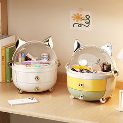 子猫子供ヘアピンデスクトップ文具収納ボックス多層引き出しタイプ学生かわいい寮化粧品収納ボックス