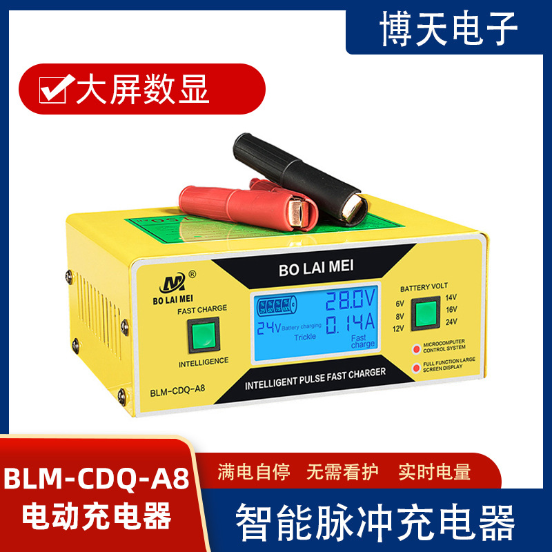 汽车电瓶充电器6V12V24V伏全智能自动通用型蓄电池16V纯铜 充电机