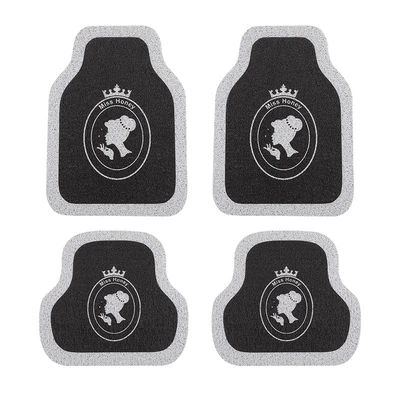 Crown Camellia Design Car Mats, Universal Foot Pad
