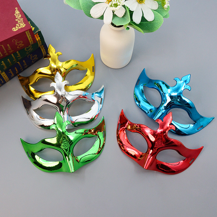 Máscaras de flecha galvanizadas transfronterizas de mitad de cara Halloween para adultos máscaras de fiesta de carnaval props al por mayor TK