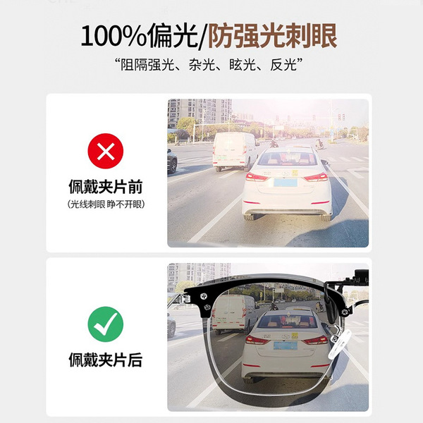 Driving day and night Divopers of myopia sunglasses clamp polarized…