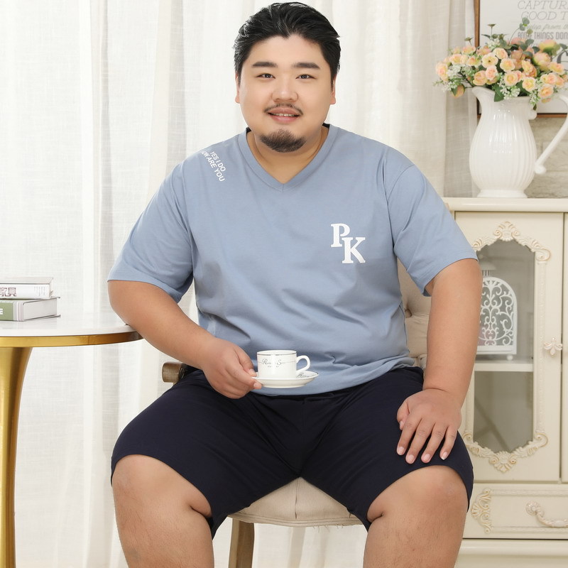 라이트 블루 브이넥 8388