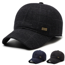 中老年人帽子男士冬季爸爸棒球帽老人爷爷冬天老头护耳保暖棉帽男