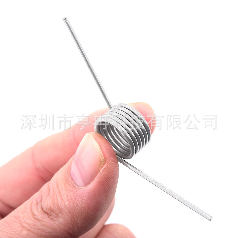 304不锈钢扭簧线径0.3外径1.5-2.0右旋扭簧扭力扭簧 60°-180°