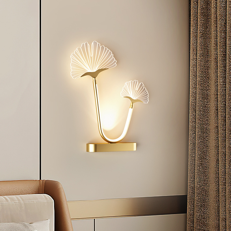 lámparas led lujosas pasillo pared de fondo moderna cálida sala de estar lámpara de pared luz pared de fondo dormitorio lámpara de pared cama principal