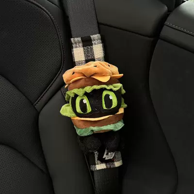 Sürətlər qutusu və əl tormozu başlıqları | Shoulder Cover Decorative Car - shoulder-pads-24-black-and-white-grid-genuine-squatting-night-fury-hamburger
