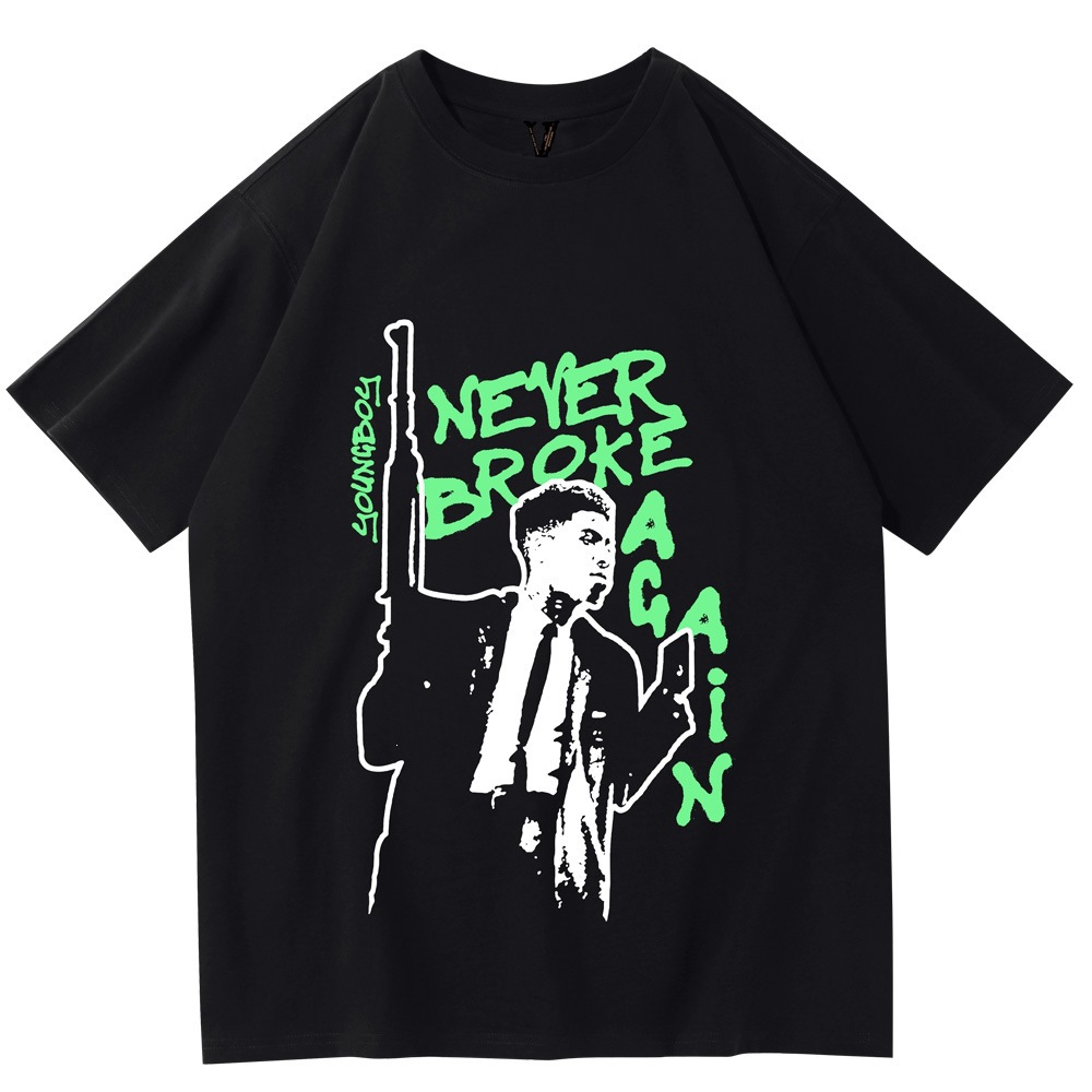 VLone Men's Short-Sleeve T-Shirt, Summer Crew Neck, Half-Sleeve, Trendy Brand Men's Clothing, Cross-Border Base Layer Shirt