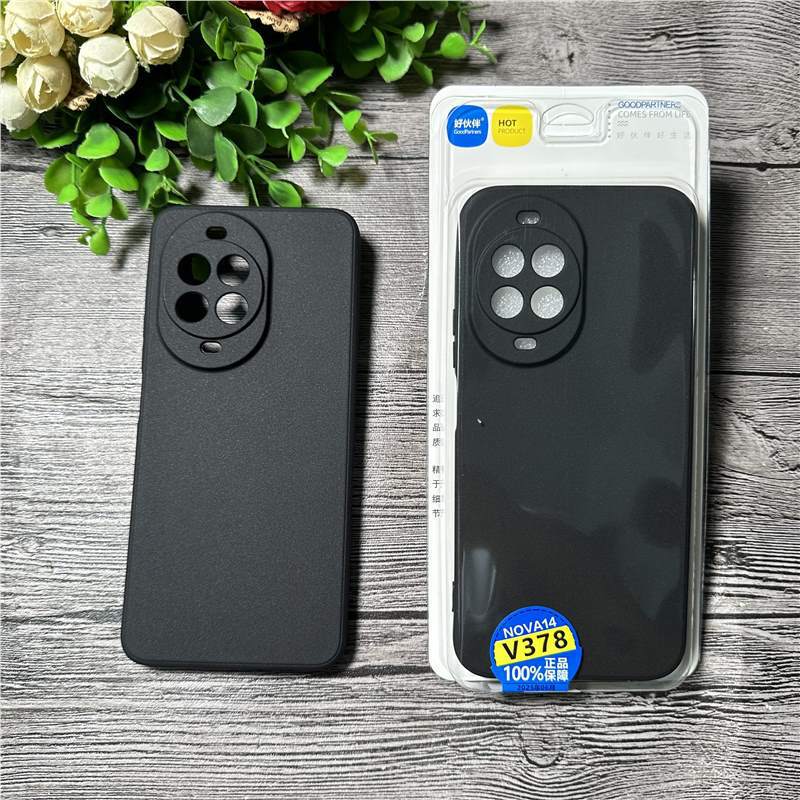 Good Partner Matte Black Phone Case Suitable for Huawei Honor Series Phone Protective Cover