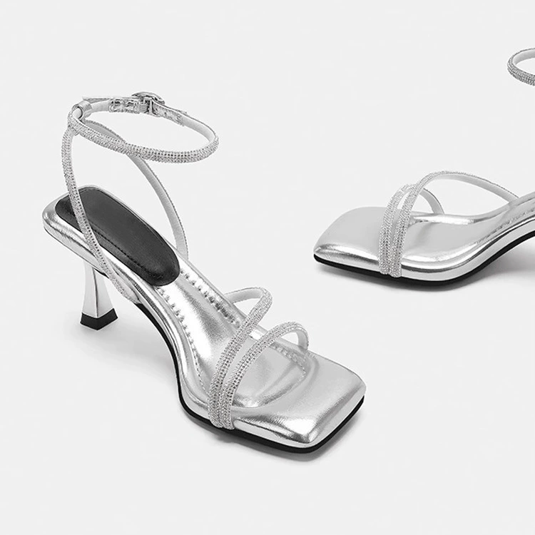 Summer sandals with a strap, 2025 years