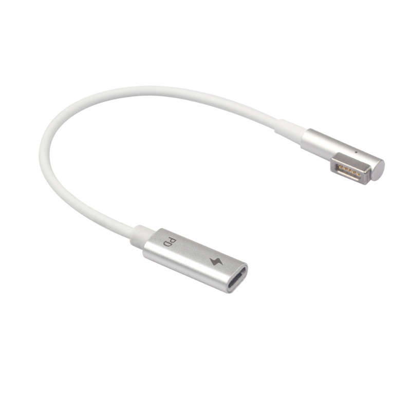 Applicable to Apple notebook magnetic charging cable Type-C female to magsafe1 fast charging macbook conversion