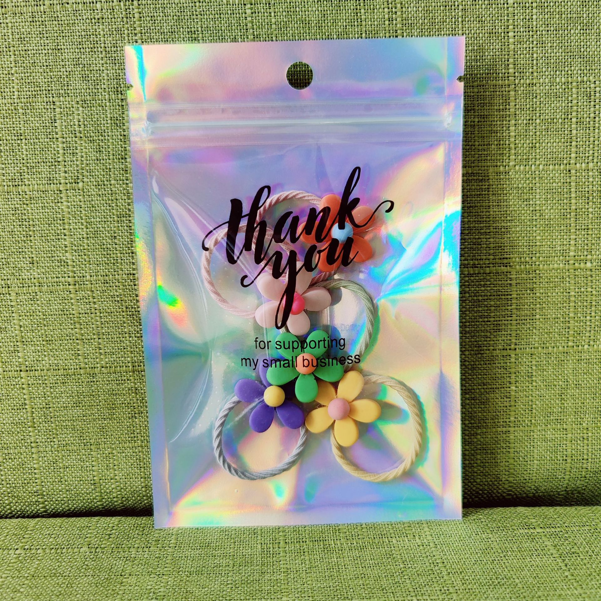 Fashion Simple Style Letter Synthetics 3d Print Transparent Jewelry Packaging Bags display picture 5