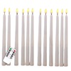 Realistic candle, electronic white bullet, remote control, 28cm