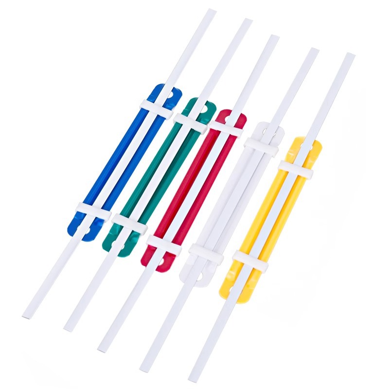 Getile 5548 Plastic Binding Clips Strips, Color Binding Strips, Specifications: 80mm Binding Clips