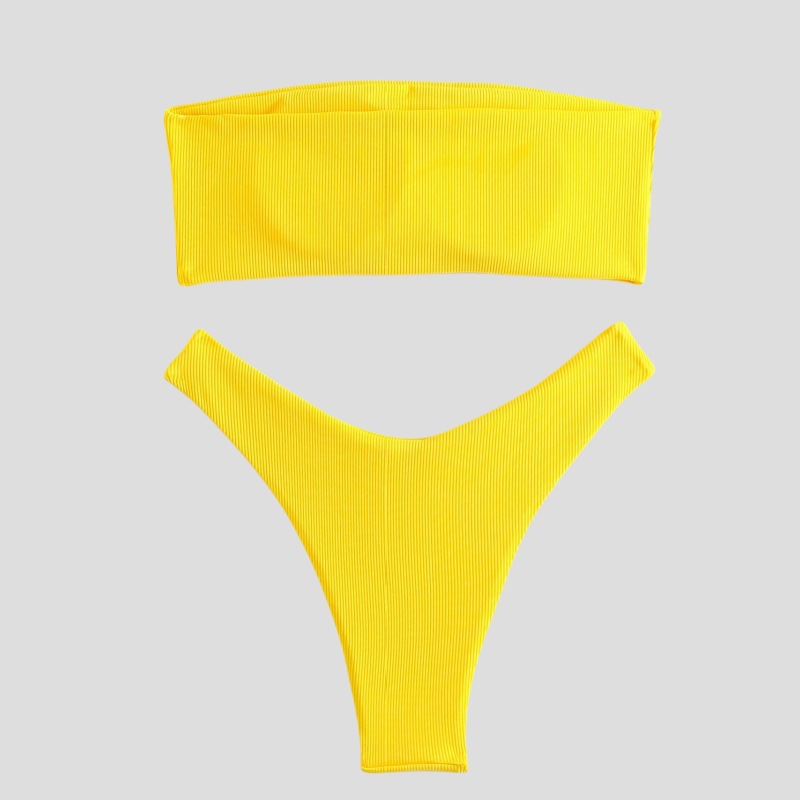 Bikini 2023, Traje de Baño de Tres Piezas Estilo Europeo y Americano, Bikini de Cintura Alta de Dos Piezas, Traje de Baño para Mujer al por Mayor, Estilo Europeo y Americano