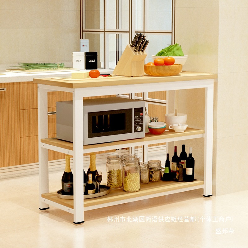 Fábrica directa de mesa de corte de cocina mesa de almacenamiento de cocina doméstica mesa de guía multifuncional mesa larga pequeña simple