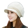 Warm demi-season woolen winter knitted hat with hood, Korean style