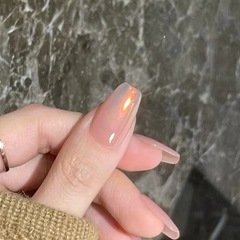純粋な手の光の治療は甲の空の鏡を身につけて軽く豪華な裸の色の極光の粉の純粋な欲のは簡単で白い爪を現して卸売りを貼ります。