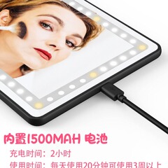 Car-mounted vanity mirror with sun visor, featuring LED lighting for enhanced makeup application—perfect for in-car touch-ups and charging-enabled beauty mirrors.