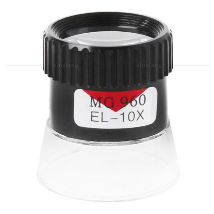 厂家供应10倍便携圆筒ABS迷你桌面10倍放大镜纺织印刷防伪标鉴定