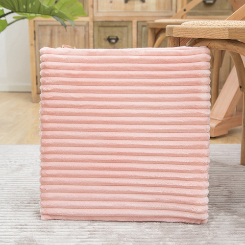 Cushion Cover 40*40cm Floor Sofa Cushion Office Beauty Seat Cushion Cross-border Drawstring Fleece Square Cushion