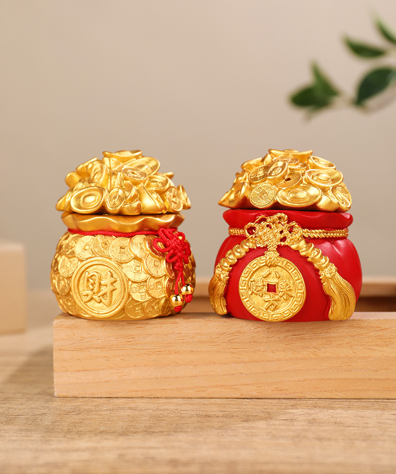 Fortune Money Bag Car Ornament Can Be Added with Fragrance Paste, Can Be Combined with Other Car Decorations, Creative Vietnamese Car Accessories