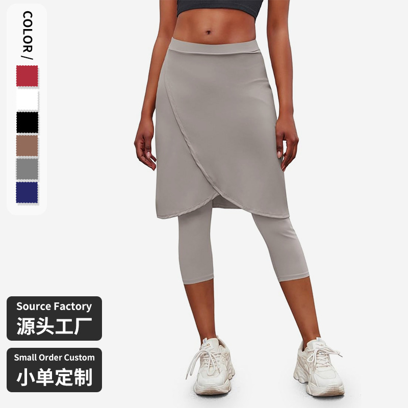 Golf Tennis Skirt Skirt with Cropped Leggings Sports with Pocket Running Outdoor Fitness Skirt