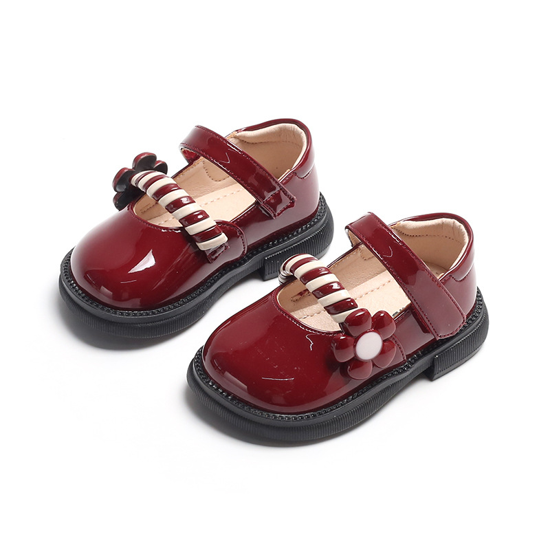Pantofi pentru fete, pantofi cu talpă moale, antiderapanți, din piele, mici, de primăvară și toamnă, pentru copii, pantofi pentru sugari și copii mici_voghion.com