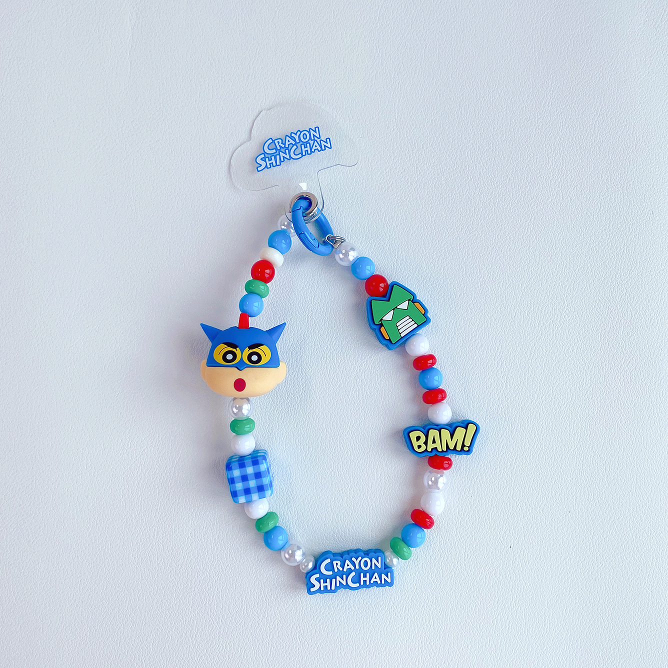 Crayon Shin-chan Cell Phone Bead Chain-Superman Shin-chan