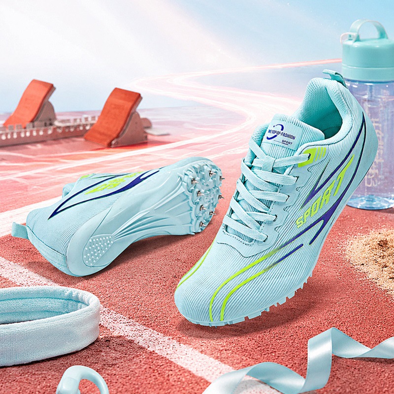 Zapatillas de Atletismo con Clavos para Sprint de PU y Superfibra Ligero para Pista de Atletismo image 1