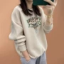 宽松圆领印花新款卫衣