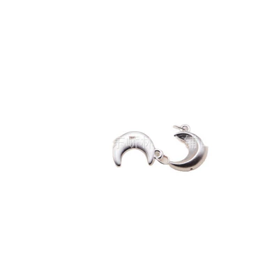 999 Pure Silver Frosted Moon Pendant: Zərgərlik ara hissələri