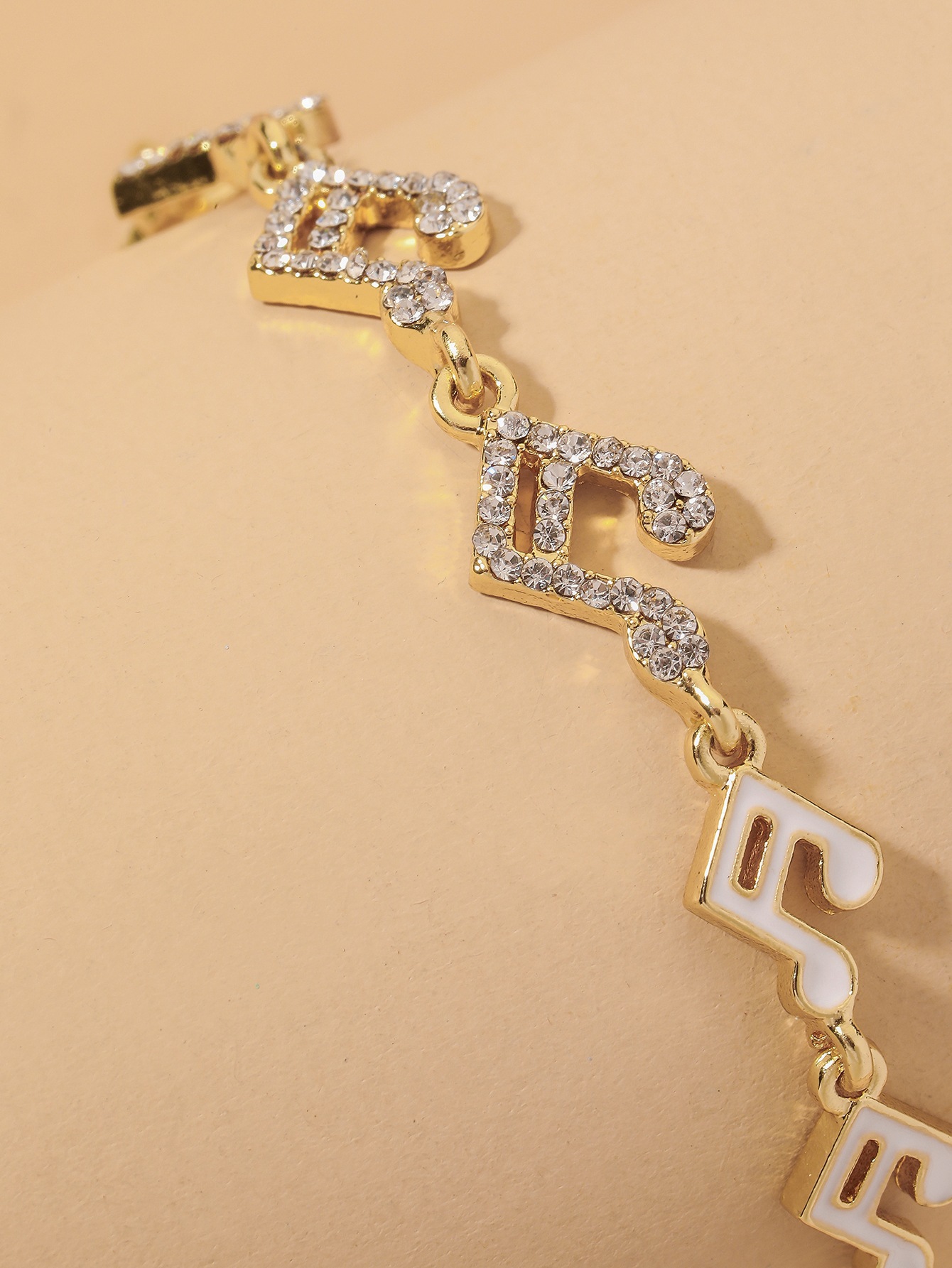 Fashion Diamond-studded Musical Notes Bracelet display picture 7