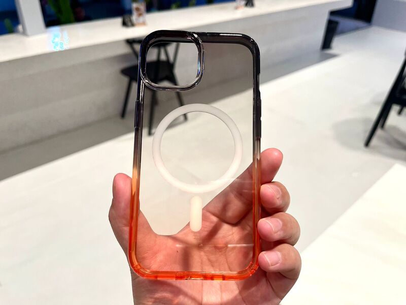 Suitable for Defender Terminator Space Shell Gradient Skin Sense Magnetic Attraction 121314Promax Four Corner Anti-collision Mobile Phone Case