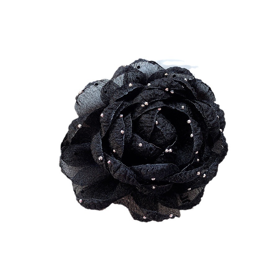 Accesorios de flores de diamante de estrella negra diy ropa accesorios de tela accesorios zapatos bolsas accesorios semiacabados flores image 6