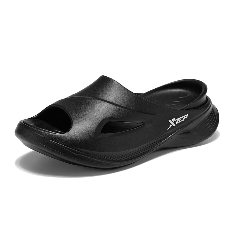 Xtep スリッパメンズトレンディシューズ 2025 新しい滑り止めアウターウェアスポーツ厚底スリッパ屋内入浴サンダル|undefined