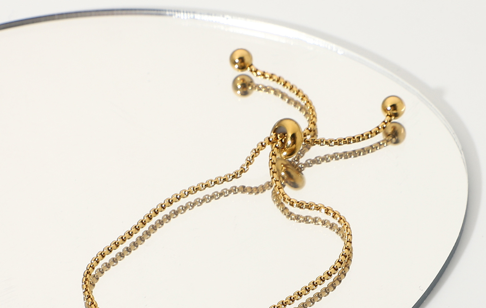 Baroque Pearl Waterproof Adjustable Gold-plated Stainless Steel Bracelet display picture 1
