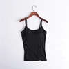 Tank top, underwear as outerwear, top with cups, European style, plus size, lifting effect