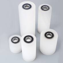 ✅尼龙轴承滑轮输送尼龙导轮无动力传送带滚筒配件耐磨导向夹轮滚